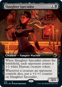Image for Slaughter Specialist (Extended Art) (349) (MID) - Magic: The Gathering