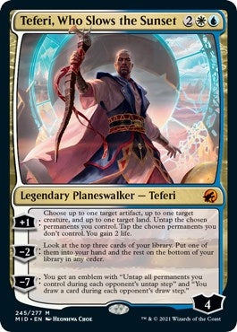 Image for Teferi, Who Slows the Sunset (245) (MID) - Magic: The Gathering