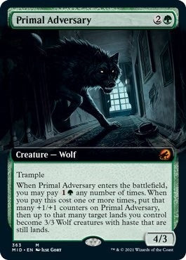 Image for Primal Adversary (Extended Art) (363) (MID) - Magic: The Gathering