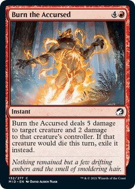 Image for Burn the Accursed (132) (MID) - Magic: The Gathering
