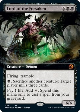 Image for Lord of the Forsaken (Extended Art) (346) (MID) - Magic: The Gathering