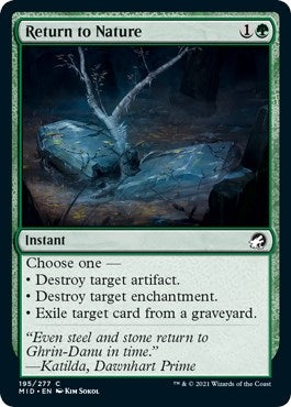 Image for Return to Nature (195) (MID) - Magic: The Gathering