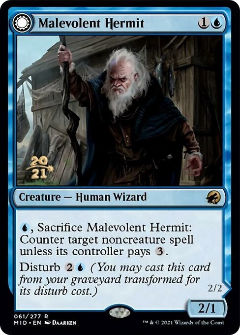 Image for Malevolent Hermit (61) (PRE) - Magic: The Gathering