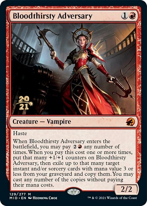 Image for Bloodthirsty Adversary (129) (PRE) - Magic: The Gathering