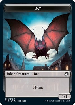 Image for Bat Token (4) (MID) - Magic: The Gathering