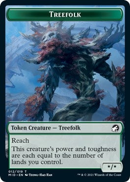 Image for Treefolk Token (12) (MID) - Magic: The Gathering