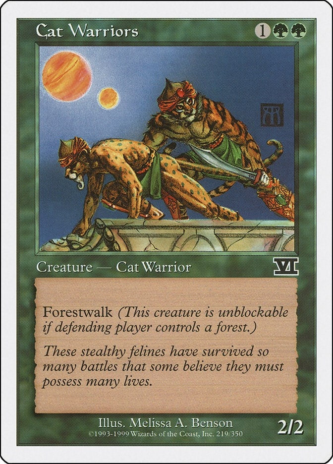 Image for Cat Warriors (219) (6ED) - Magic: The Gathering