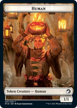 Image for Human // Ooze Double-Sided Token (1 // 10) (MID) - Magic: The Gathering