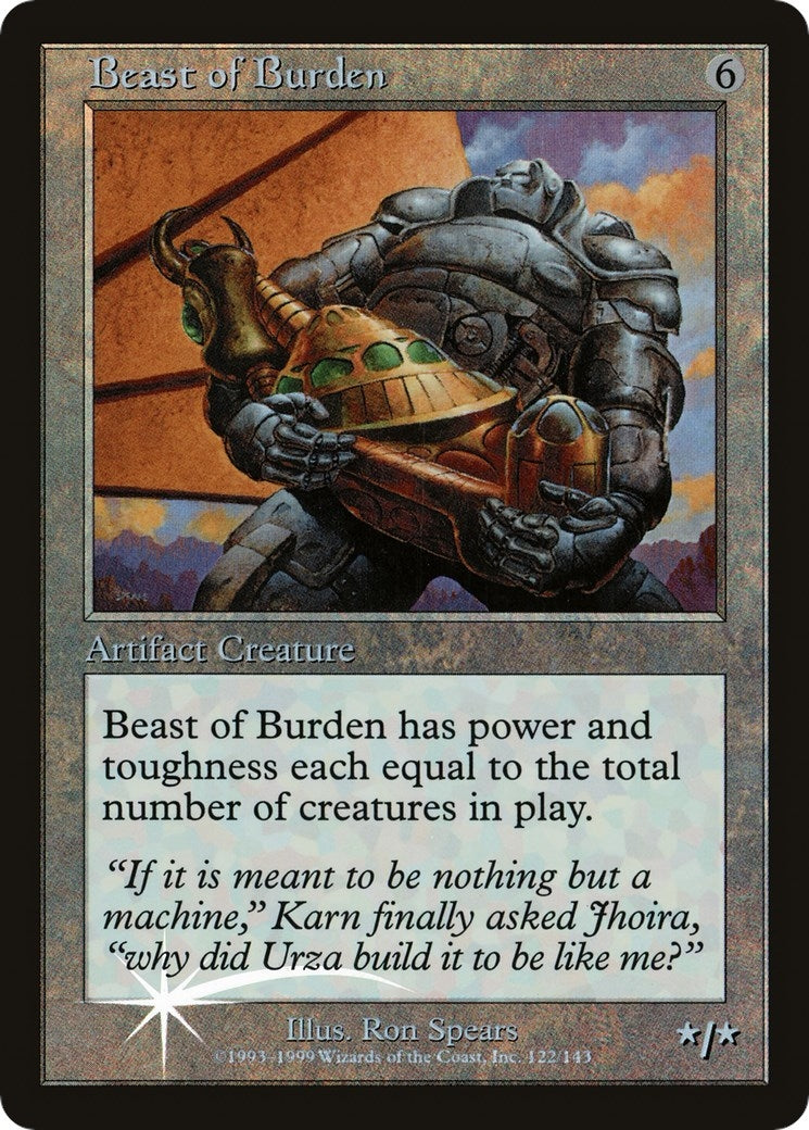 Image for Beast of Burden (No Date) (5) (PRE) - Magic: The Gathering