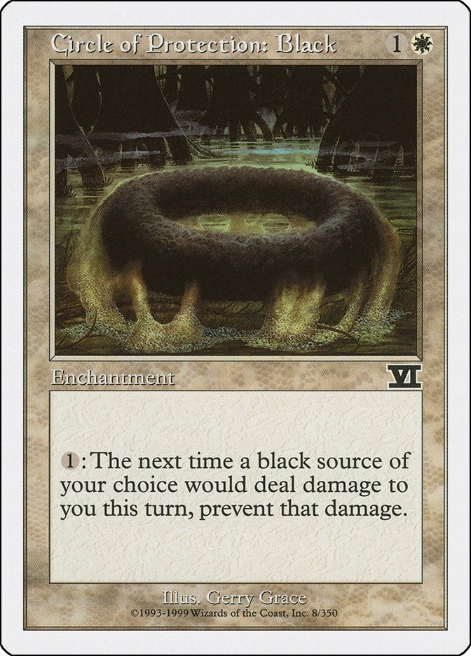 Image for Circle of Protection: Black (8) (6ED) - Magic: The Gathering