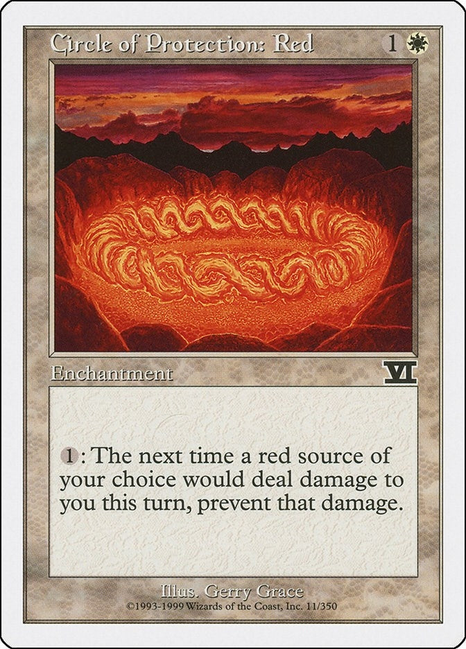 Image for Circle of Protection: Red (11) (6ED) - Magic: The Gathering