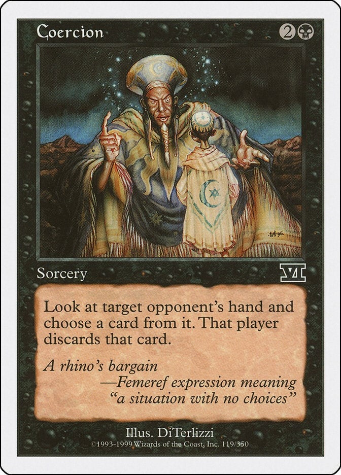 Image for Coercion (119) (6ED) - Magic: The Gathering