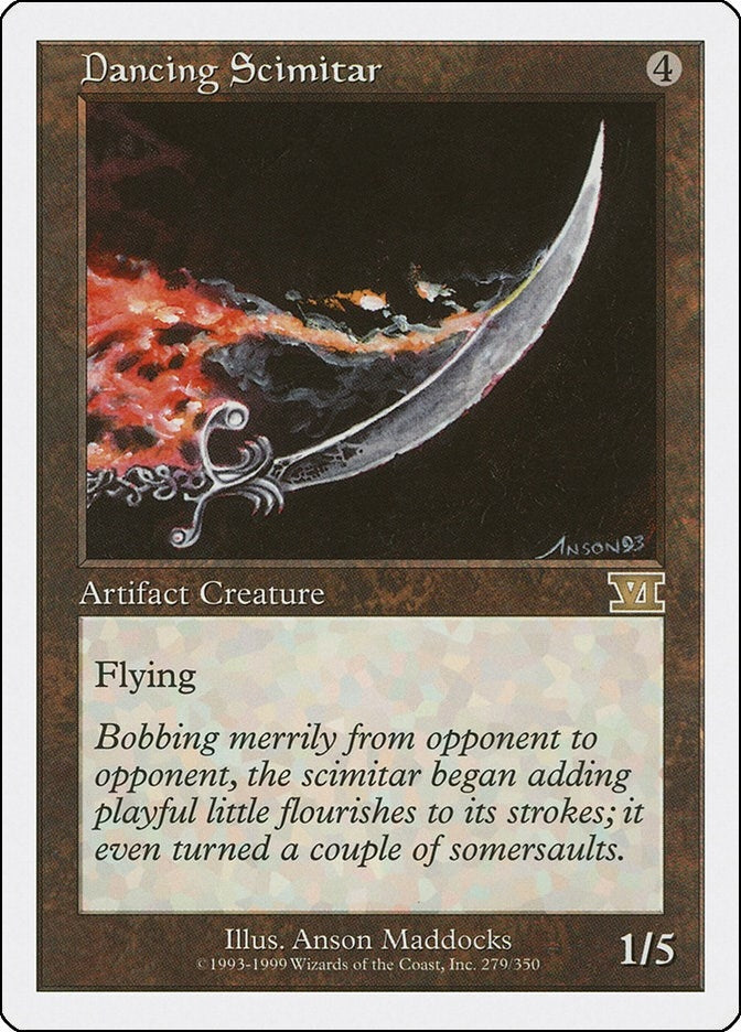 Image for Dancing Scimitar (279) (6ED) - Magic: The Gathering