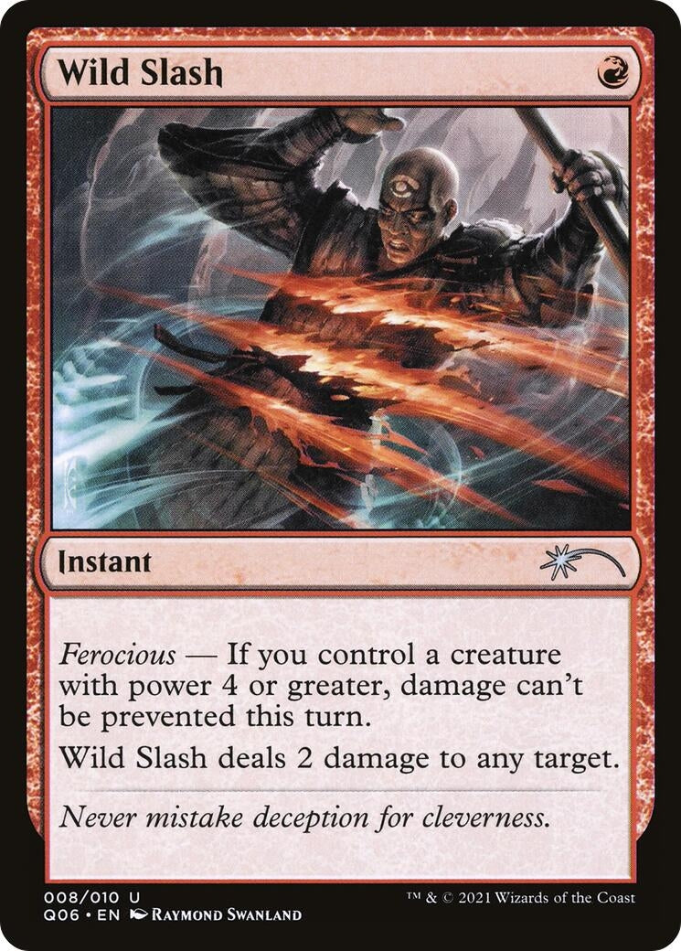 Image for Wild Slash (8) (UMP) - Magic: The Gathering