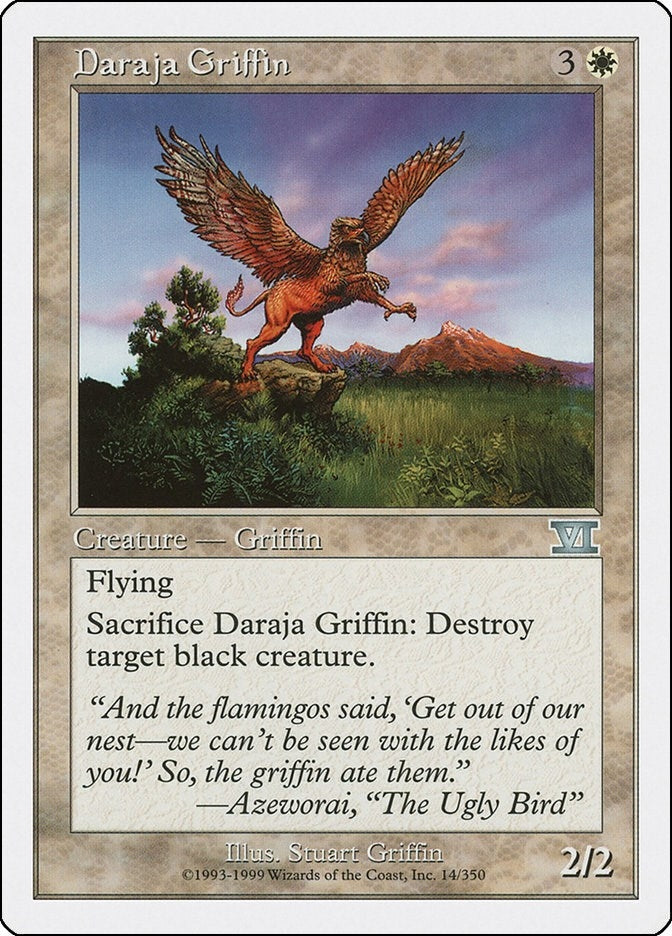 Image for Daraja Griffin (14) (6ED) - Magic: The Gathering