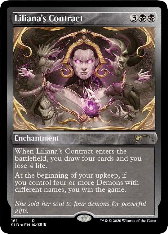 Image for Liliana's Contract (161) (Foil Etched) (161) (SLD) - Magic: The Gathering