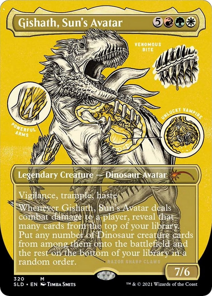 Image for Gishath, Sun's Avatar (Foil Etched) (320) (SLD) - Magic: The Gathering