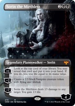 Image for Sorin the Mirthless (Borderless) (278) (VOW) - Magic: The Gathering