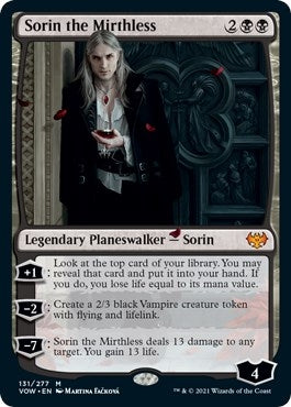 Image for Sorin the Mirthless (131) (VOW) - Magic: The Gathering