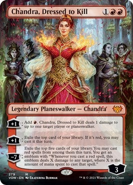 Image for Chandra, Dressed to Kill (Borderless) (279) (VOW) - Magic: The Gathering