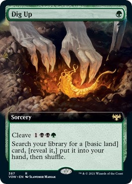 Image for Dig Up (Extended Art) (387) (VOW) - Magic: The Gathering