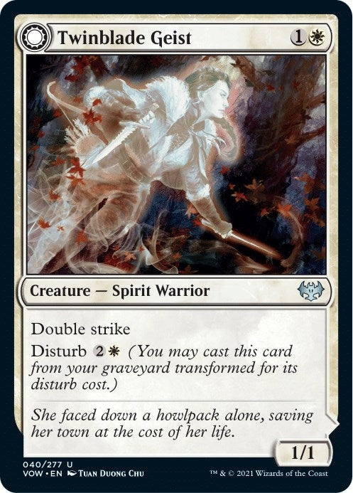 Image for Twinblade Geist (40) (VOW) - Magic: The Gathering