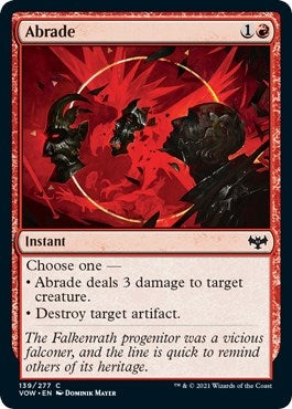 Image for Abrade (139) (VOW) - Magic: The Gathering