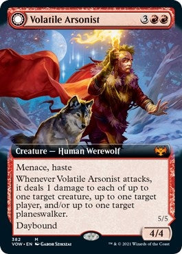 Image for Volatile Arsonist (Extended Art) (382) (VOW) - Magic: The Gathering