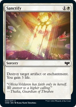 Image for Sanctify (33) (VOW) - Magic: The Gathering