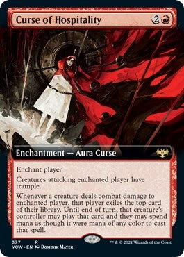 Image for Curse of Hospitality (Extended Art) (377) (VOW) - Magic: The Gathering