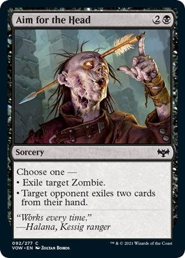 Image for Aim for the Head (92) (VOW) - Magic: The Gathering