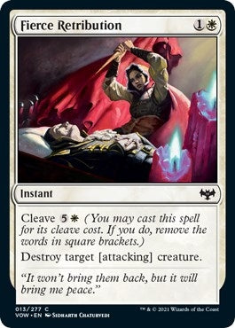 Image for Fierce Retribution (13) (VOW) - Magic: The Gathering
