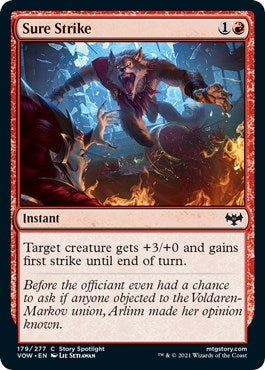Image for Sure Strike (179) (VOW) - Magic: The Gathering