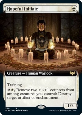 Image for Hopeful Initiate (Extended Art) (350) (VOW) - Magic: The Gathering