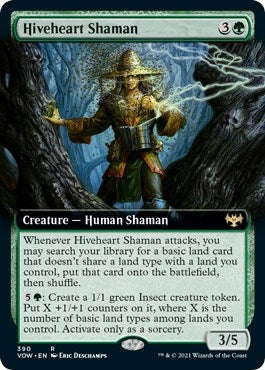 Image for Hiveheart Shaman (Extended Art) (390) (VOW) - Magic: The Gathering