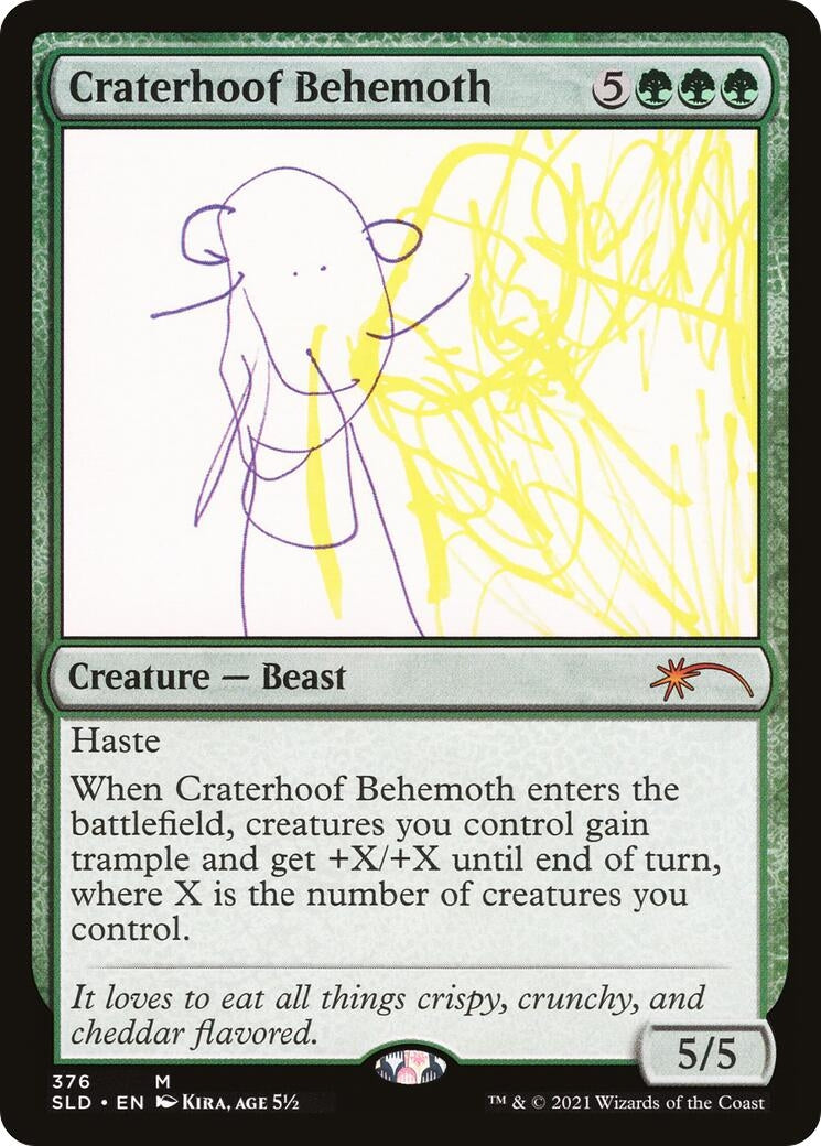 Image for Craterhoof Behemoth (376) (376) (SLD) - Magic: The Gathering
