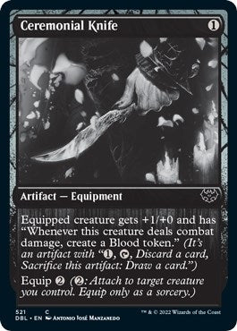 Image for Ceremonial Knife (521) (DBL) - Magic: The Gathering