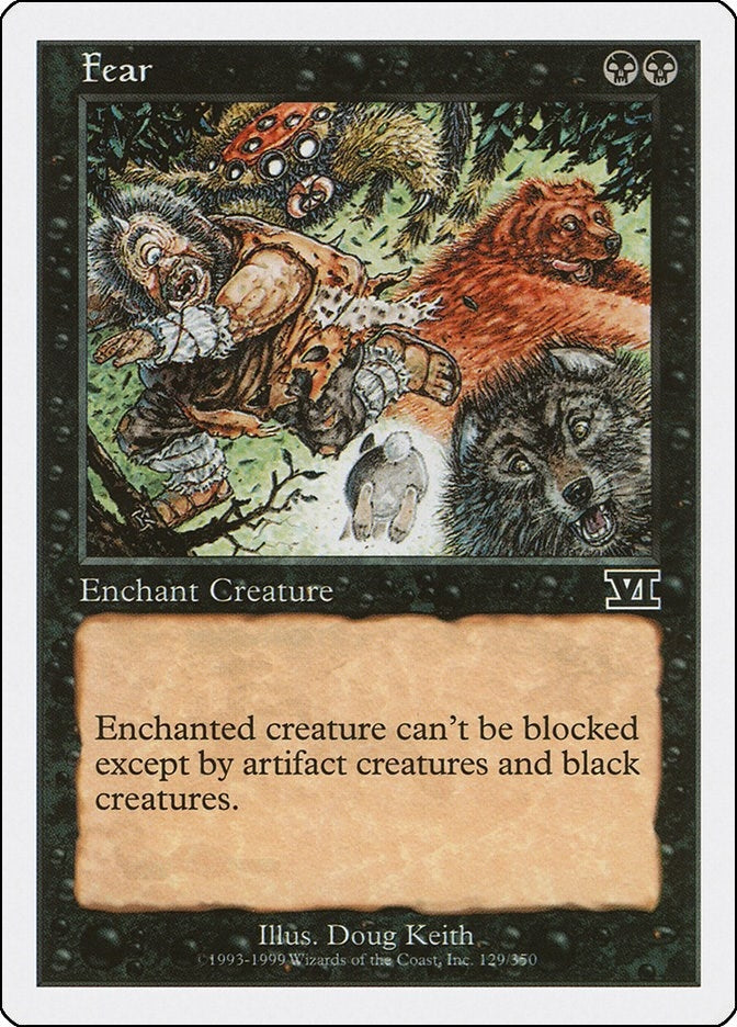 Image for Fear (129) (6ED) - Magic: The Gathering