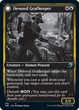 Image for Devoted Grafkeeper (218) (DBL) - Magic: The Gathering