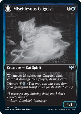 Image for Mischievous Catgeist (336) (DBL) - Magic: The Gathering