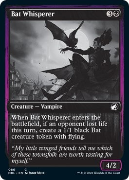 Image for Bat Whisperer (86) (DBL) - Magic: The Gathering