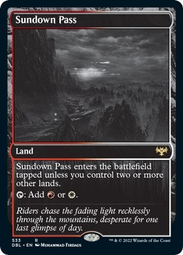 Image for Sundown Pass (533) (DBL) - Magic: The Gathering