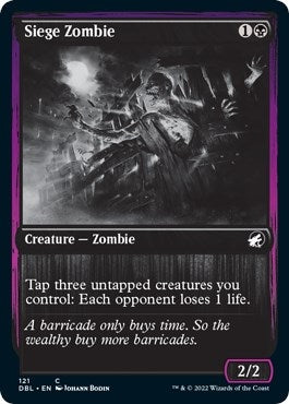 Image for Siege Zombie (121) (DBL) - Magic: The Gathering