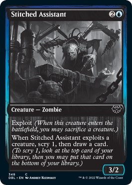 Image for Stitched Assistant (348) (DBL) - Magic: The Gathering