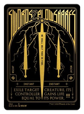 Image for Swords to Plowshares (Foil Etched) (Gold) (364) (SLD) - Magic: The Gathering