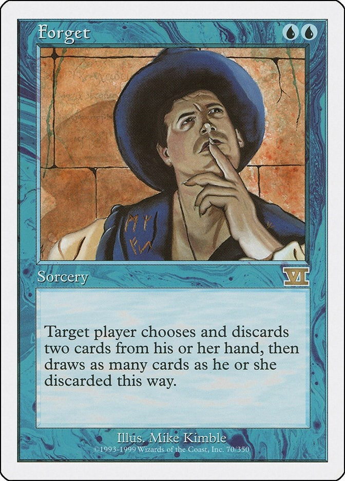 Image for Forget (70) (6ED) - Magic: The Gathering
