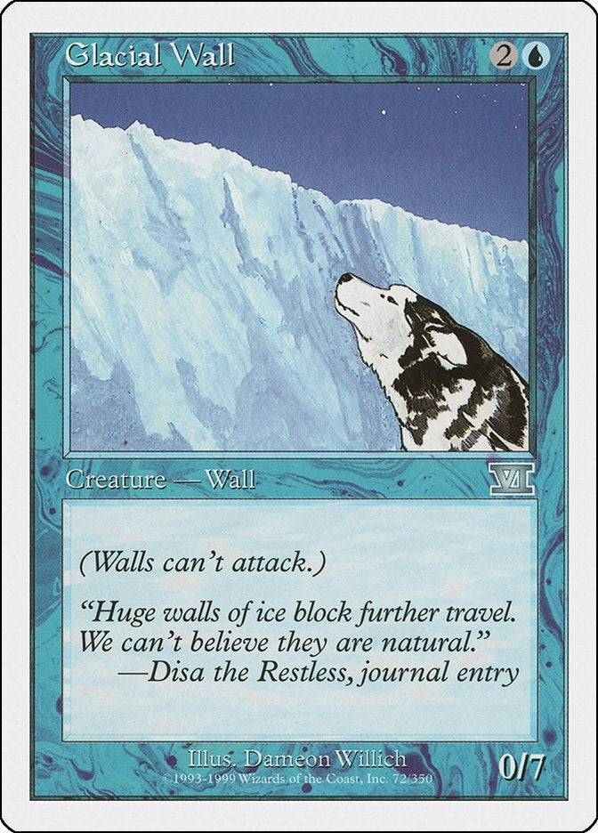 Image for Glacial Wall (72) (6ED) - Magic: The Gathering