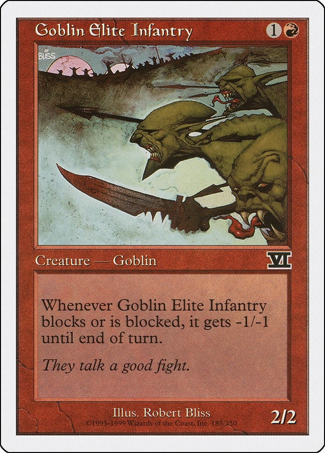Image for Goblin Elite Infantry (183) (6ED) - Magic: The Gathering
