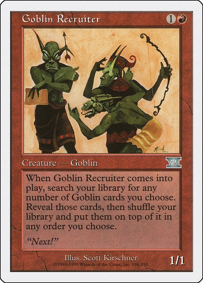 Image for Goblin Recruiter (186) (6ED) - Magic: The Gathering