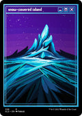 Image for Snow-Covered Island (PixelSnowLands.jpg) (Foil Etched) (326) (SLD) - Magic: The Gathering